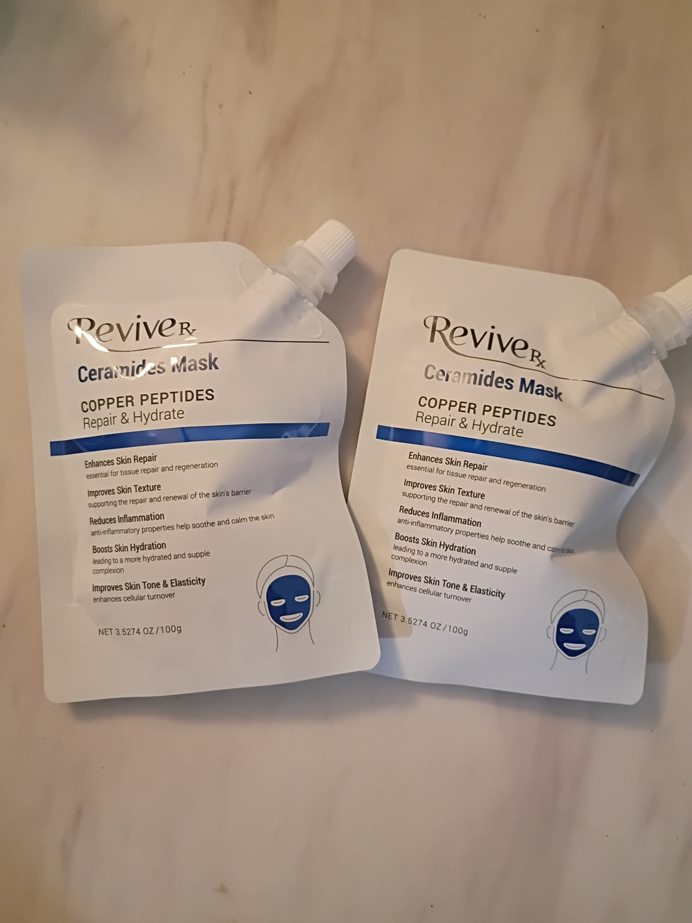 Ceramides Mask with Copper Peptides – White (2-Pack)